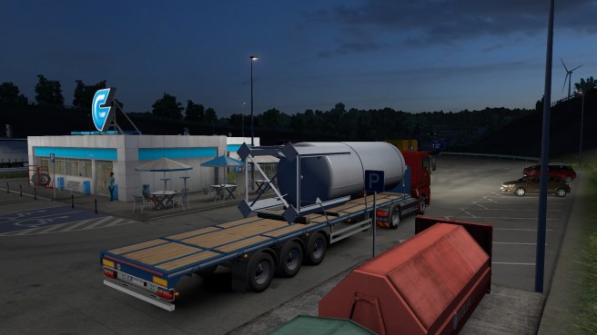Euro Truck Simulator 2 - Refuelling Truck at a Gas Station